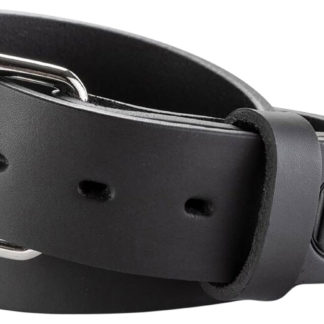 1791 Gunleather BLT013842SBLA 01  Gun Belt Stealth Black Leather 38/42 1.50" Wide Buckle Closure