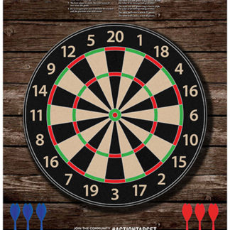 Action Target GSDARTS100 Entertainment  Dart Board Paper Hanging 23" x 35" Multi-Color 100 Per Box