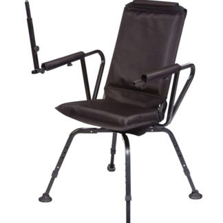 BenchMaster BMSSSC Sniper Seat 360 Shooting Chair Black Steel Legs w/Foam Back