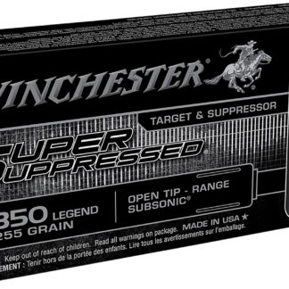Winchester Ammo SUP350 Super Suppressed  350Legend 255gr Open Tip Range 20 Per Box/10 Case