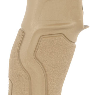 FAB Defense FX-GRADUST Gradus Ergonomic Pistol Grip 15 Degree Flat Dark Earth Polymer with Rubber Overmold for AR-15, AR-10, M4, M16