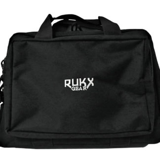 Rukx Gear ATICTDPCB Double Pistol  Black 600D Polyester Holds 2 Handguns