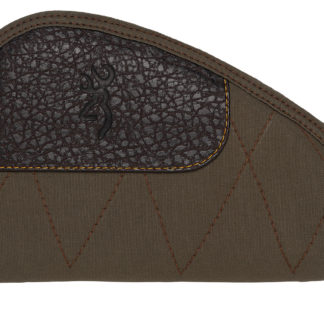 Browning 1435048411 Laredo Pistol Rug 11" Long Olive w/ Brown Accents Canvas/Leather Holds Handgun
