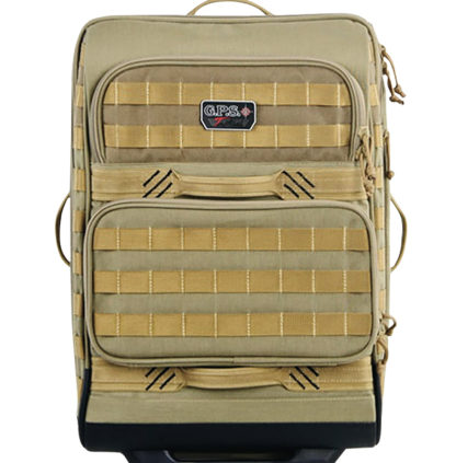 GPS Bags T2214RCT Tactical Operations Rolling Case Tan 1000D Polyester 2 Handguns