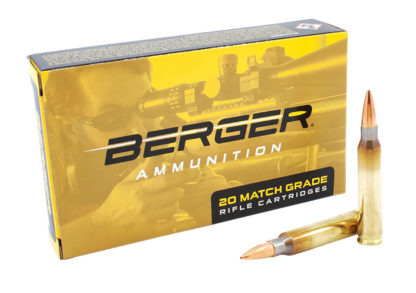 Berger Bullets 23020 Target Rifle 223Rem 73gr Boat Tail 20 Per Box/10 Case