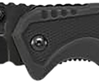 Smith & Wesson Knives SWMP11BCP M&P Rescue 3.80" Folding Tanto Plain Black Stainless Steel Blade Black G10 Handle Features Glass Breaker/Seat Belt Cutter Includes Pocket Clip