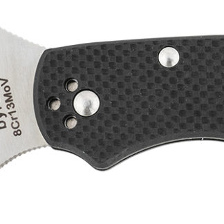 Spyderco BY01GP2 Byrd Harrier 2 3.39" Folding Clip Point Plain 8Cr13MoV SS Blade Black  Textured G10 Handle Includes Pocket Clip