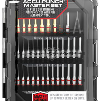 Real Avid AVMAPS Accu-Punch Master Set Black Universal Firearm 37 Pieces