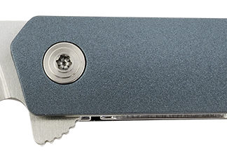 CRKT 7095 CEO  Compact 2.61" Folding Plain Satin 4116 SS Blade, Blue GRN Handle, Includes Pocket Clip