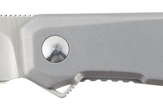 CRKT K230XXP Facet  3.37" Folding Sheepsfoot Plain Satin D2 Steel Blade/ Stainless Steel Handle Includes Pocket Clip