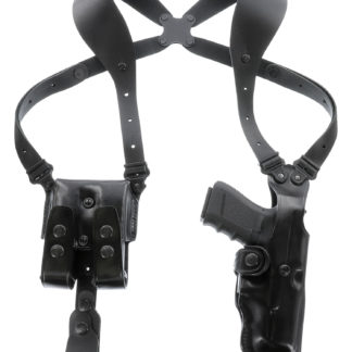 Galco VHS4212B VHS 4.0 Shoulder System Size Fits Chest Up To 56" Black Leather Harness Fits 1911 Fits 5" Barrel Ambidextrous