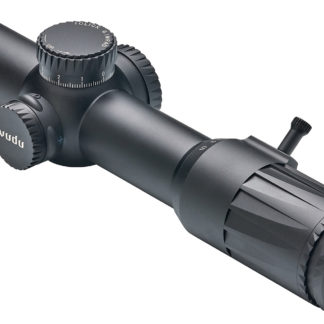 Eotech VDU110FFSR5 Vudu  Black Hardcoat Anodized 1-10x 28mm 34mm Tube Illuminated Red SR5 MRAD Reticle Features Throw Lever
