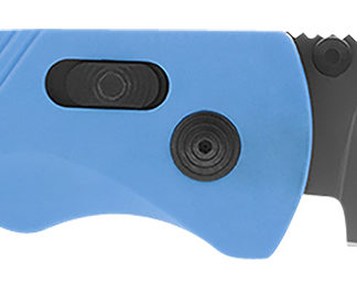 S.O.G SOG11180341 Flash AT 3.45" Folding Plain TiNi Cryo D2 Steel Blade/Civic Cyan GRN Handle Includes Pocket Clip