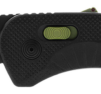 S.O.G SOG11410941 Aegis AT 3.13" Folding Drop Point Plain Black TiNi Cryo D2 Steel Blade/Black w/Moss Accents GRN Handle