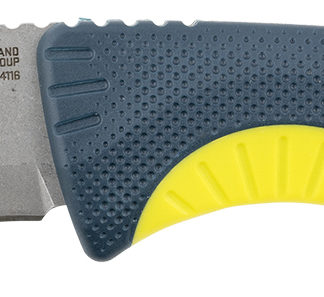 S.O.G SOG17410141 Aegis FX  3.70" Fixed Drop Point Plain Stonewashed 4116 Krupp SS Blade, Indigo w/Acid Accents GRN Handle, Includes Sheath