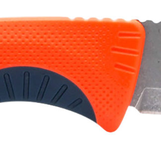 S.O.G SOG17410341 Aegis FX  3.70" Fixed Drop Point Plain Satin 4116 Krupp SS Blade, Recue Red w/Indigo Accents GRN Handle, Includes Sheath