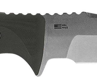 S.O.G SOG-UF1001-B Pillar  5" Fixed Clip Point Plain Stonewashed S35VN SS Blade Black Canvas Micarta Handle Includes Sheath