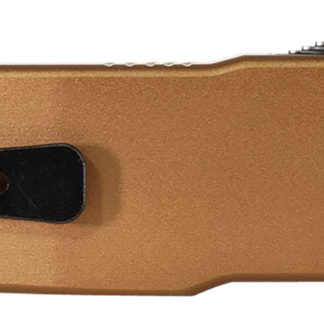Templar Knife LAAB121 Premium LW  Large 3.50" OTF Dagger Plain Black Oxide Stonewashed Powdered D2 Steel Blade, 5.25" Bronze Anodized Aluminum Handle