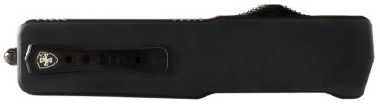 Templar Knife SABR321 Premium LW  Small 3" OTF Drop Point Plain Black Oxide Stonewashed D2 Steel Blade, 4.50" Black Aluminum Handle