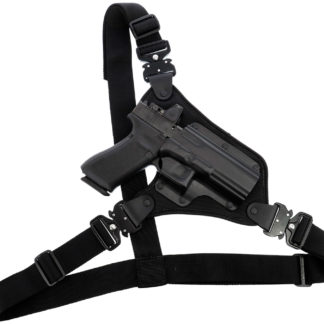 Galco HR248RB High Ready  Fits Chest Up To 58 " Black Kydex/Nylon Shoulder/Torso Strap Fits Sig P220/P226/Browning BDA Right Hand