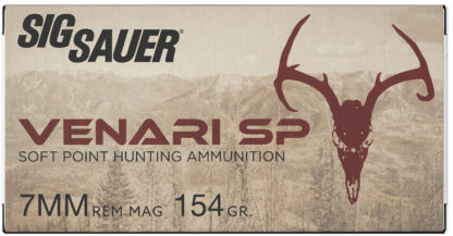 Sig Sauer V7MMSP15420 Venari  7mmRemMag 154gr Soft Point 20 Per Box/10 Case