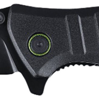 CRKT 6295 Dextro  3.18" Folding Drop Point Plain Black TiNi D2 Steel Blade/Black Aluminum Handle Includes Pocket Clip