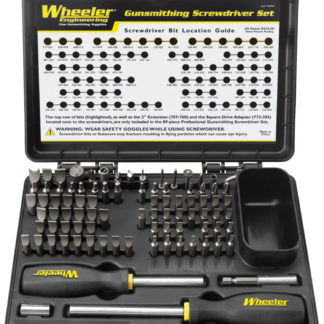 Wheeler 4001008 Pro Gunsmithing Screwdriver Set Black 89 Pieces