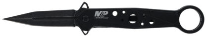 Smith & Wesson Knives 1193183 M&P Folding Dagger Folding Dagger Plain Black 8Cr13MoV SS Blade