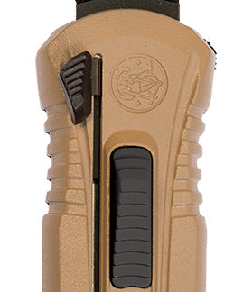 Smith & Wesson Knives 1092050 M&P  3.50" OTF Spear Point Plain Black Oxide AUS-8A SS Blade 5.16" Flat Dark Earth Aluminum Handle