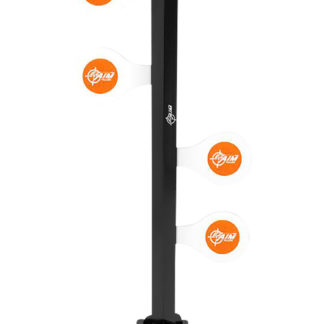 EZ-Aim 15633 Speed Zone Rimfire Dueling Tree  Rifles/Handguns Orange/White Steel Standing Includes 4 Steel Target Paddles