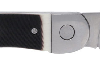 Cold Steel CS20NPM1Z Ranch Boss II 4" Folding Clip Point Plain Satin Polished/5.25" Faux Sawed Bone Handle