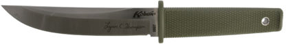 Cold Steel CS17TAA Kobun Lynn Thompson Signature 5.50" Fixed Tanto Plain AUS-8A SS Blade/4.38" OD Green Kray-Ex Handle Includes Sheath