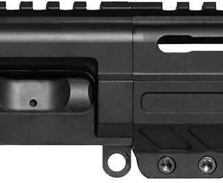 CMMG 94B6829AB Dissent  9mm Luger 6.50", Left Side Charging Handle, Armor Black, OEM Zeroed Linear Comp, 4.60" M-LOK Handguard for AR-Platform, Picatinny End Plate