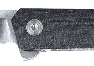 CRKT 7095KX CEO  Compact 2.61" Folding Plain Satin 4116 SS Blade/Black GRN Handle Includes Pocket Clip