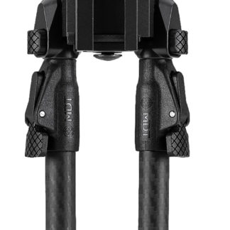 Mdt Sporting Goods Inc 105560-BLK GRND-POD  Black Aluminum, 4.5"-9.0", Spiked Feet, Fits Picatinny Rail