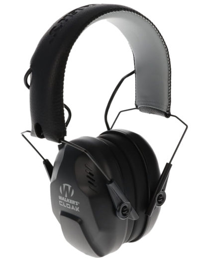 Walker's GWPCLKDM Cloak Dual Mic Electronic Muff Over the Head 23-25 dB Black