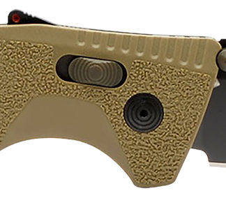 S.O.G SOG11121241 Trident AT 3.70" Folding Tanto Plain Black TiNi Cryo D2 Steel Blade, Flat Dark Earth Textured GRN Handle, Peg Box Pkg