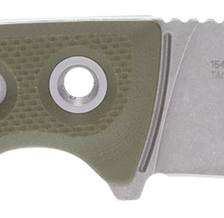 S.O.G SOG17350157 Provider FX 3.75" Fixed Drop Point Plain Stonewashed Cryo CPM 154 SS Blade, Green Textured G10 Handle Presentation Box