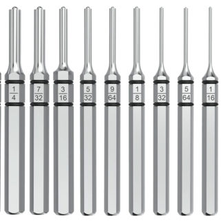 Real Avid AVAPK-RP Accu-Punch Roll Pin Silver Steel Universal Firearm 11 Pieces