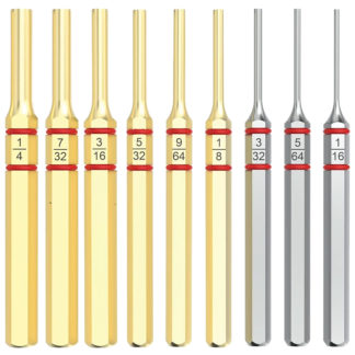 Real Avid AVAPKB Accu-Punch Pin Punch Set Brass/Steel Universal Firearm 11 Pieces
