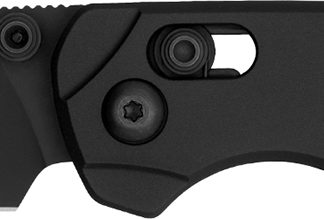 Kershaw 6105BLK Bel Air  3" Folding Reverse Tanto Plain Blackwash CPM MagnaCut Steel Blade, Black Aluminum Handle