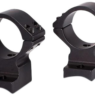 Talley 94X719 Scope Mount/Ring Combo  Black Anodized Aluminum 1" Tube, Savage (8-40) Round Receiver w/Accutrigger, Medium Rings