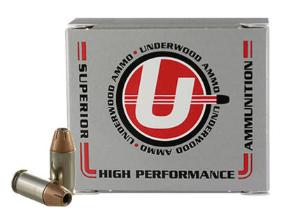 Underwood Ammo 141   380ACP+P 90gr Jacketed Hollow Point 20 Per Box/10 Case