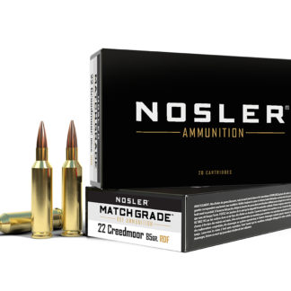 Nosler 51297 Match Grade  22Creedmoor 85gr RDF Hollow Point Boat Tail 20 Per Box/10 Case