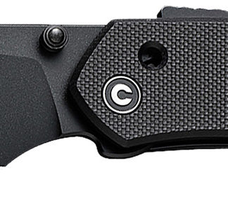 Civivi Knives C22036-1 Vision FG  3.54" Folding Tanto Plain Black Nitro-V Steel Blade, Black Textured G10 Handle