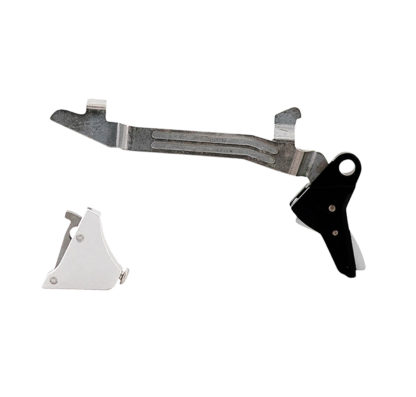 Timney Triggers ALPHAGLOCK5LARGESILVER Alpha Competition  10mm/45 ACP Silver Fits Glock 20/20MOS/21/21MOS/29/30 Gen 5 Large Frame