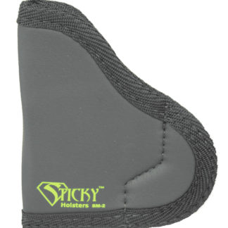 Sticky Holsters SM2 SM-2  IWB Size 2 Black/Green Latex Free Rubber Fits Ruger LCP/.380 Semi-Auto/Taurus P238 Fits Up To 2.50" Barrel Ambidextrous