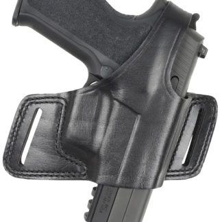 Bianchi 15706 Black Widow  OWB Size 01 Black Leather Belt Slide Fits S&W J Frame Fits Taurus 85 Fits Charter Arms Undercover Right Hand