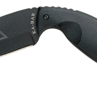 Ka-Bar 1482 TDI Law Enforcement Large 3.69" Fixed Drop Point Plain Black AUS-8A SS Blade, Black Zytel Handle, Includes Belt Clip/Sheath