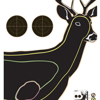Champion Targets 45823 VisiColor  Deer Paper Hanging Pistol/Rifle 13" x 18" Multi-Color Includes Pasters 10 Pack